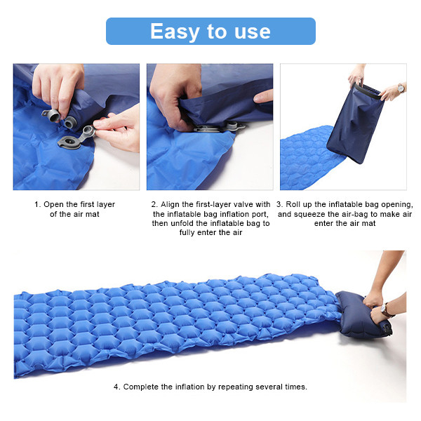 Ultralight Pump Sack Roll Top Compression All Season Sleeping Bag For Camping Sleeping Pad