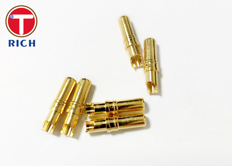 Barrel Plating Processing CNC Brass Parts Connector Probe Copper Needle Brass Bed Parts