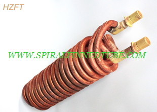 Copper or Copper Nickel Fin Coil Heat Exchanger / Finned Tube Coils