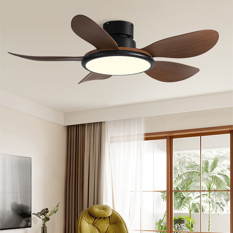 American Retro Fan Light Variable Frequency LED Ceiling Fan with Light and Remote