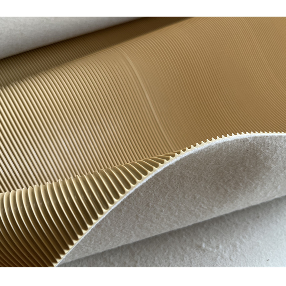 Tan Color Fine Ribbed Rubber Sheet/Corrugated Rubber Sheet/Rubber Rolls For Shoe Sole
