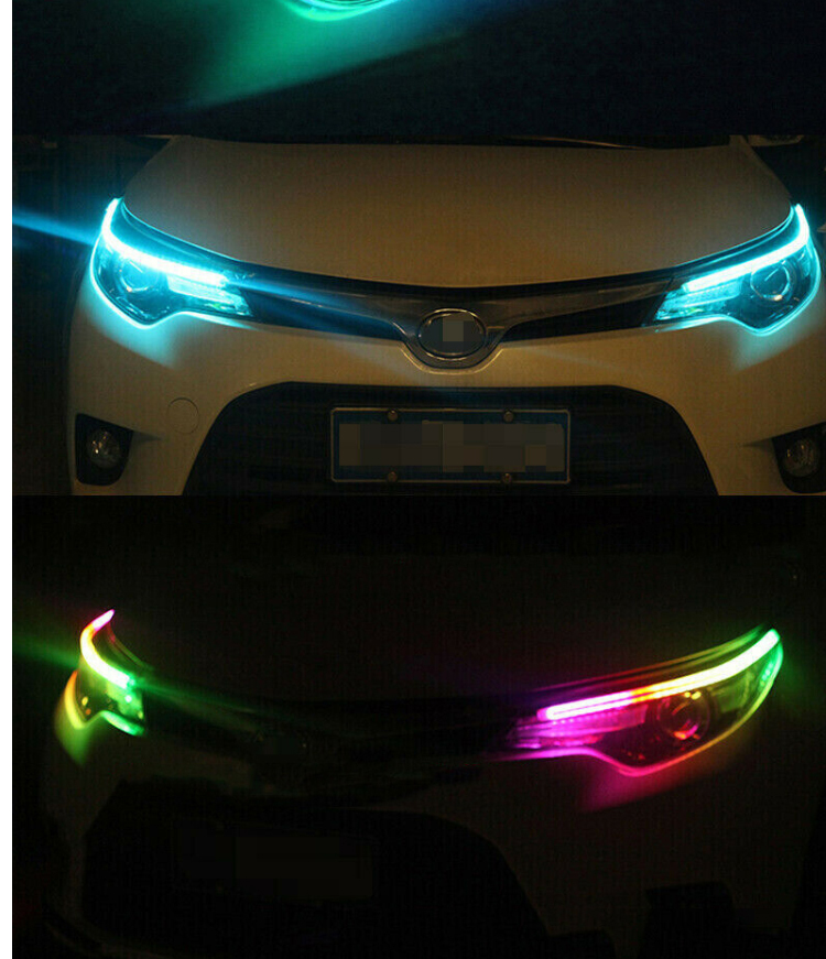 Waterproof 5050 Car Headlight Led Tube Strip / Led Tail Lights Strips 45cm 60cm