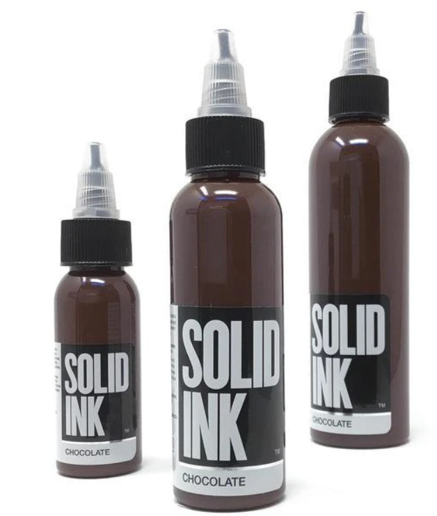 Natural Looking Permanent Makeup Pigment Solid Ink Tattoo Ink Vegan Chocolate 30ML