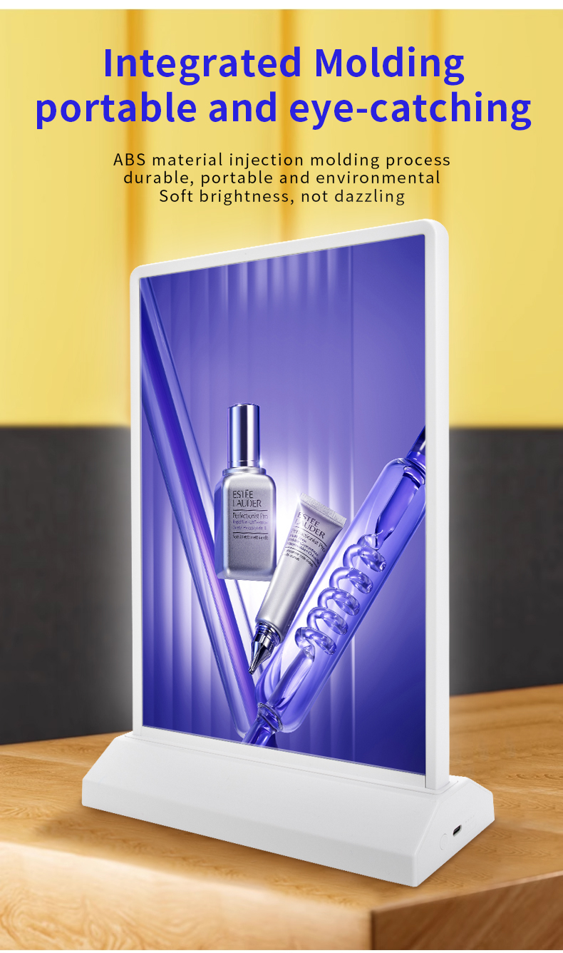 Double-Sided Vertical LED Advertising Menu Board Perfect for Restaurant Menu Ordering