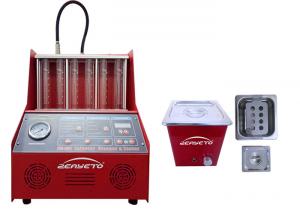 Buy cheap Petrol Fuel Injector Cleaning Machine Red Color 60*60*42cm 230W FCC Approved product