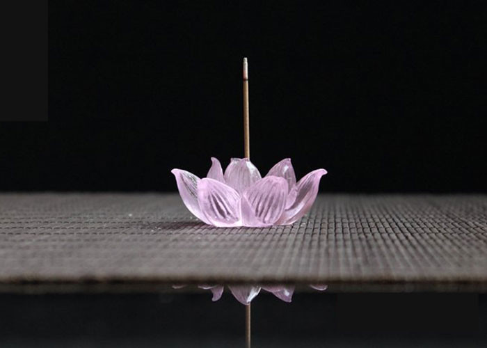 Lotus Flower Design Home Decorations Crafts Incense Burner Three Colors Optional