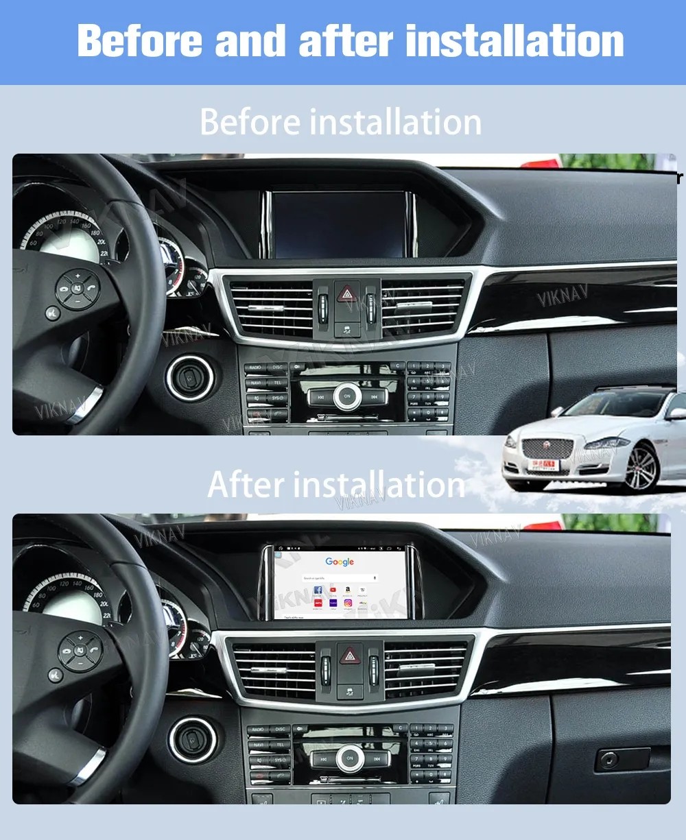 7 inch Touch Screen Stereo For 2008-2010 Mercedes Benz E-Class Multimedia Player GPS Navigation 4G Wifi Wireless Carplay