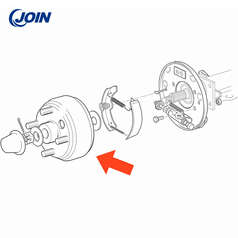 Electric Golf Cart Accessories Rear Brake Drum replacement 1982-Up