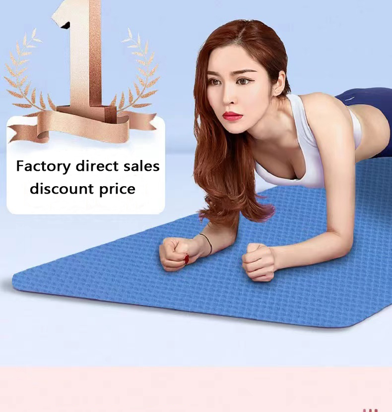 Home Non Slip Custom TPE Yoga Mat 6mm Sports Pilates Exercise Yoga Mat