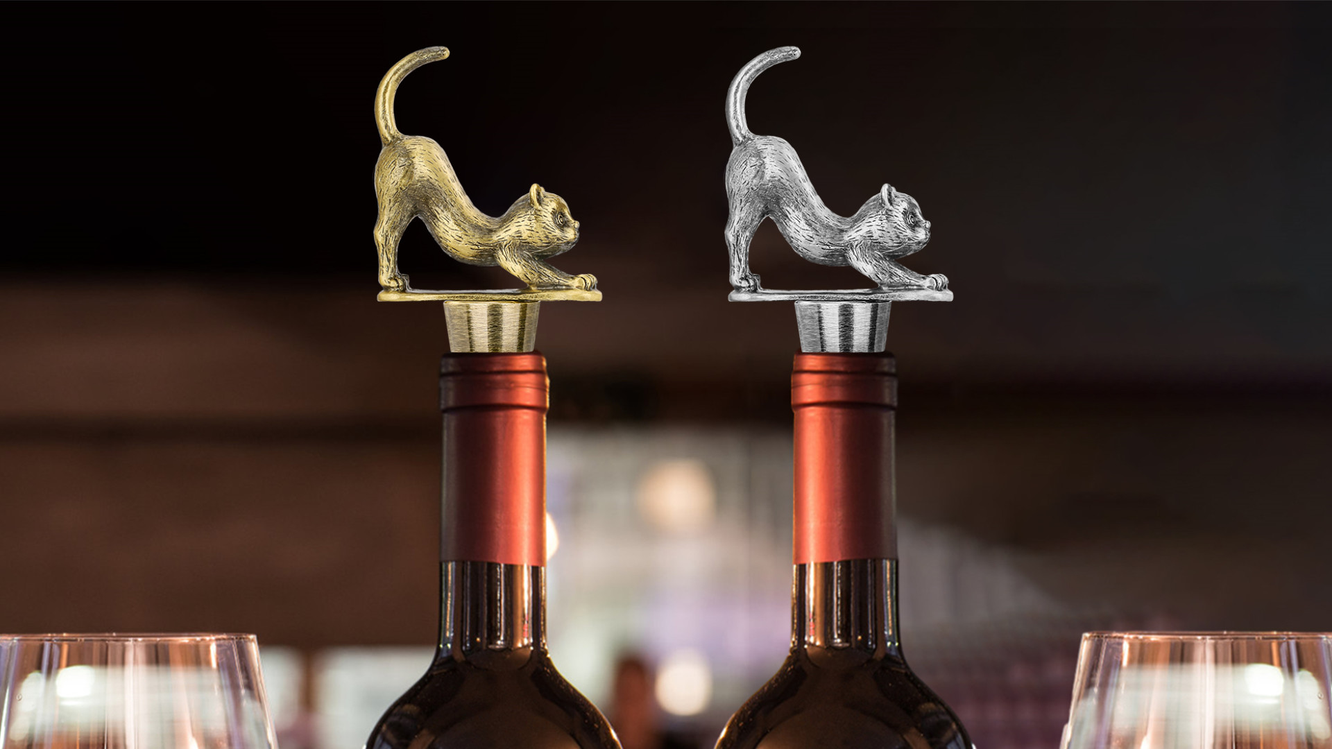Custom Wine Stopper Golden Christmas Champagne Wine Bottle Stoppers