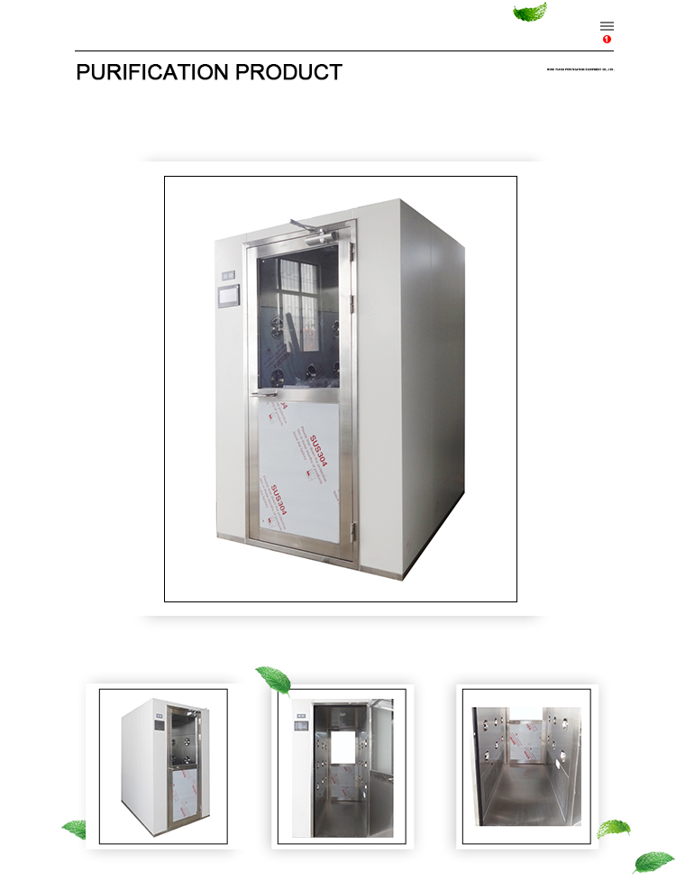 1500D GMP Air Shower System Pass Box with Touchscreen LCD Display