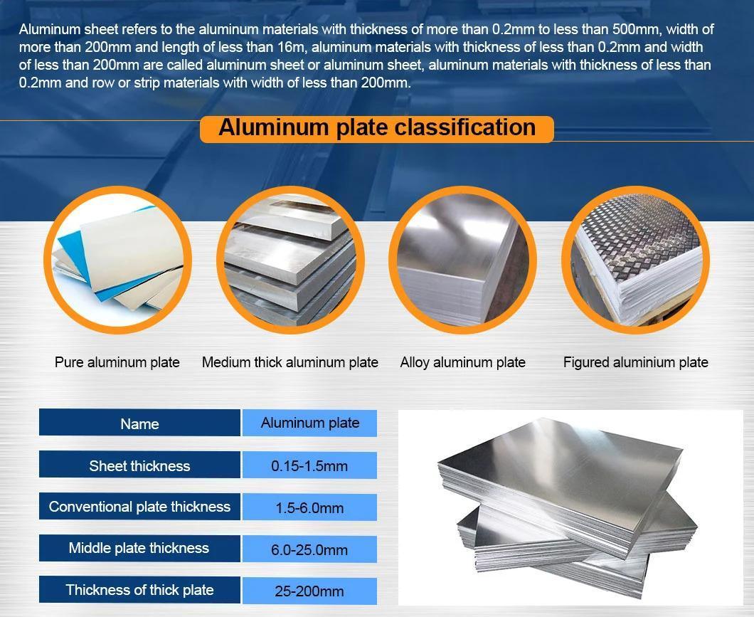 Factory Supply Aluminum Sheet 0.15.0-25.0 mm Alloy Sheet Aluminum Plate
