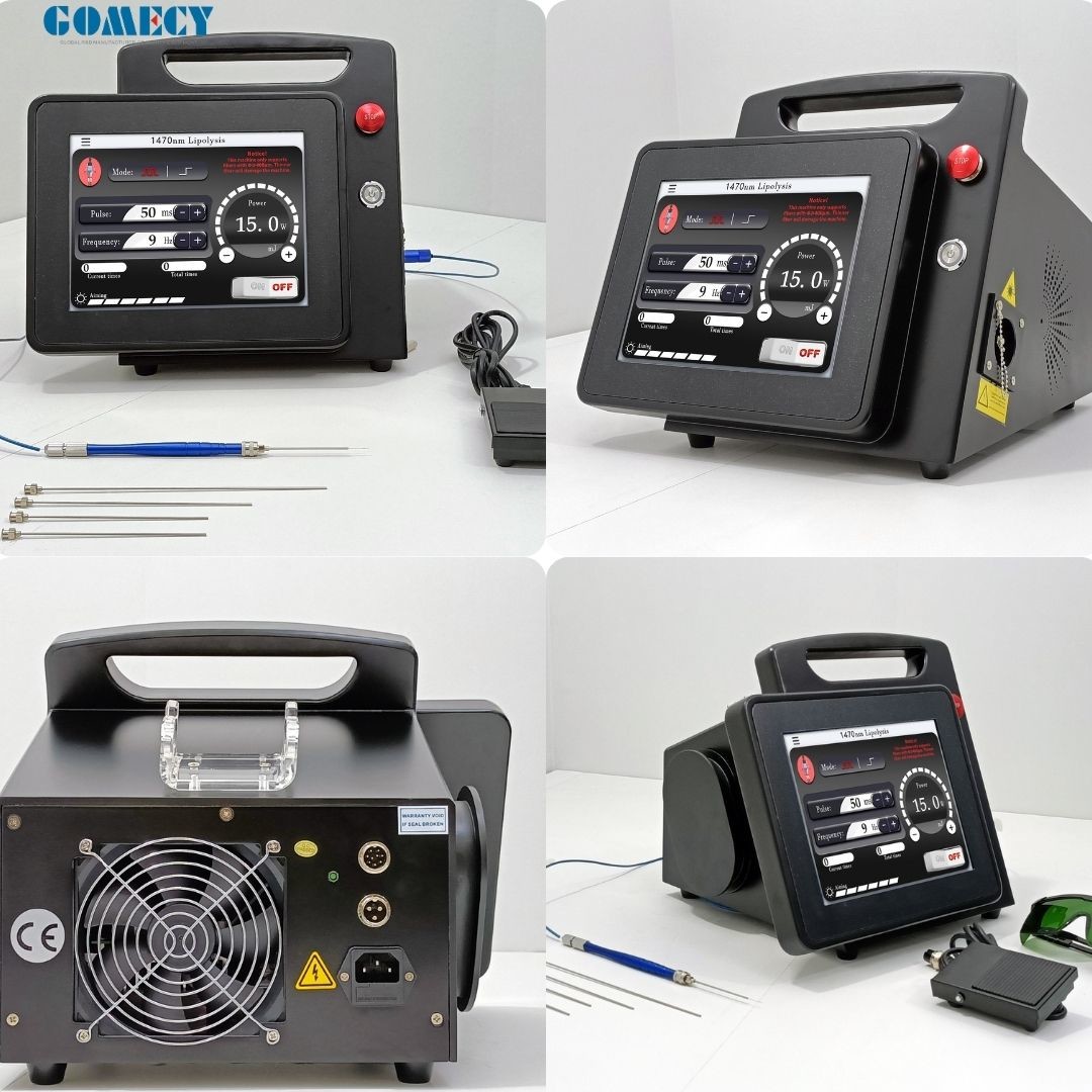 GOMECY 1470nm 980nm/30W Fat Reduction Endolift Laser Device Endolaser Fat Cellulite Reducer Machine