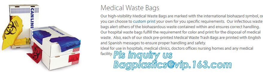 Biodegradable disposable trash plastic bag for garbage oxo biodegradable garbage bags, Medical Trash Bin Liner Bags Bioh