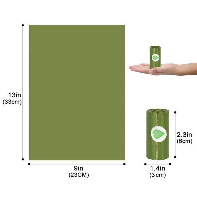 Pet Garbage Bag Biodegradable Materials Poop Pickup Dog Poop Bag Capsule Dispenser