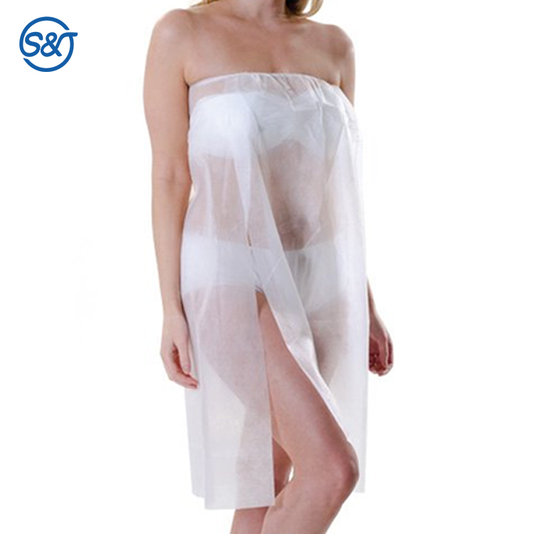 Disposable Nonwoven Kimono men&women bathrobe kimonos spa hairdressing waterproof disposable bathrobes