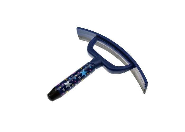 Hot Stamping Plastic Handle Plastic Sweat Drying Cleaning Horse Sweat Scraper