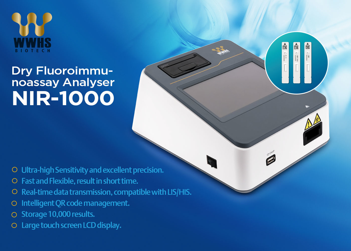 FIA POCT Test Kit FluA/B Rapid Quantitative Test Kit High Accuracy Fluorescence Immunoassay