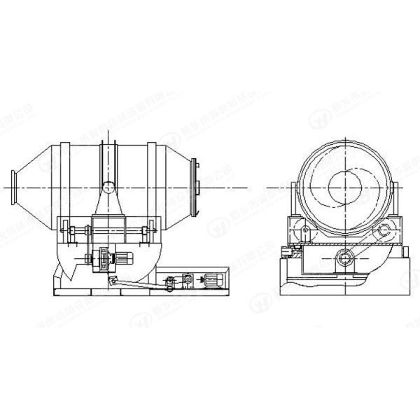 Powder Stainless Steel Mixing Machine Two Dimensional Mixer 380V Voltage