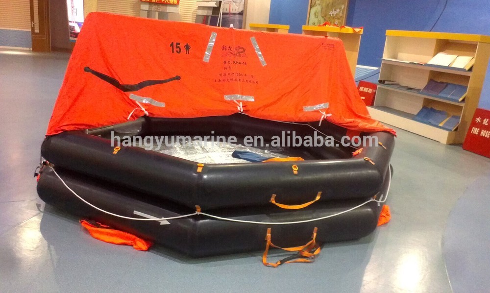 20 person cheap throw-overboard self inflating life raft
