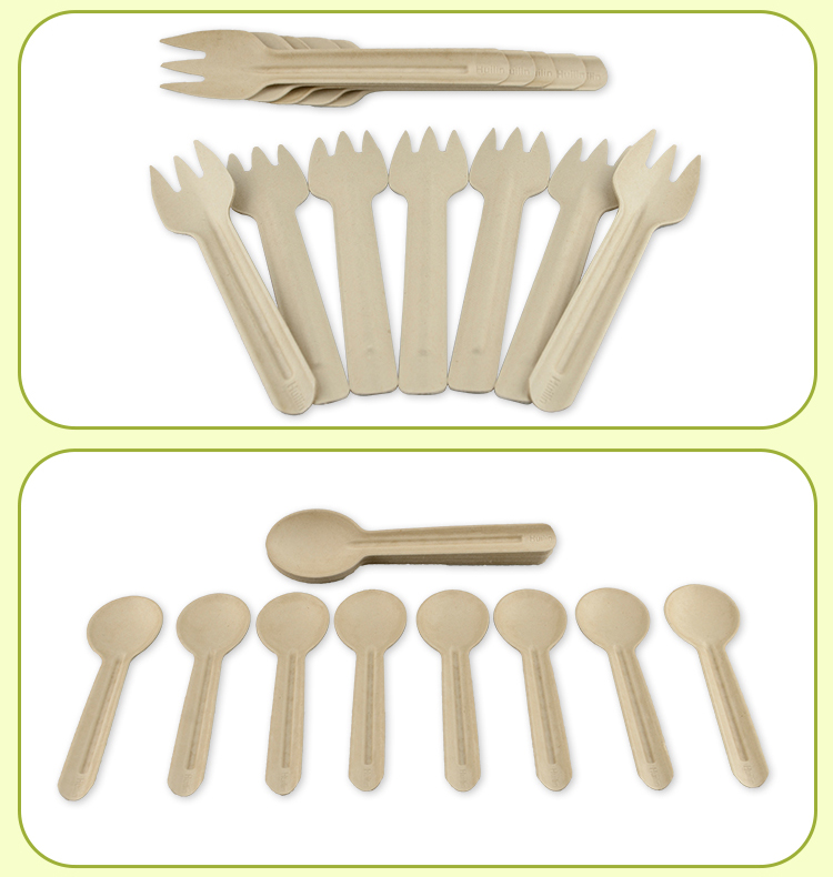 16cm Bagasse Biodegradable Disposable Utensils For Party Factory Wholesale