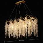High End Crystal Commercial Chandeliers For Restaurants With High Quality Crystal Beads