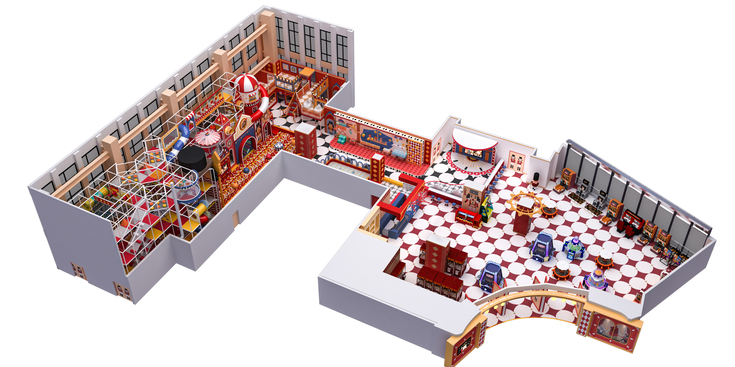 Commercial Indoor Play Area Equipment Circus Theme With Fun And Safe Playgrounds