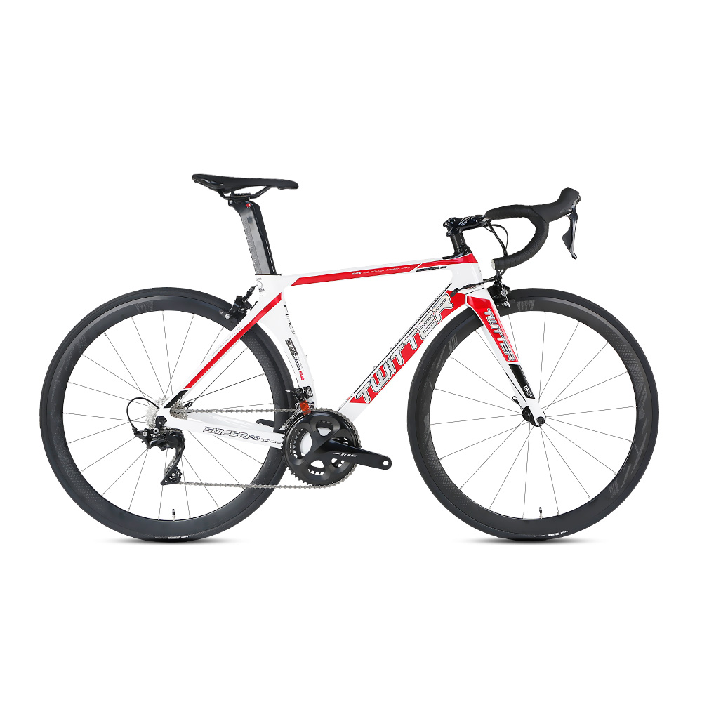 Lightweight Carbon Fiber Road Bike 22 Speed No Electric Hard Wearing