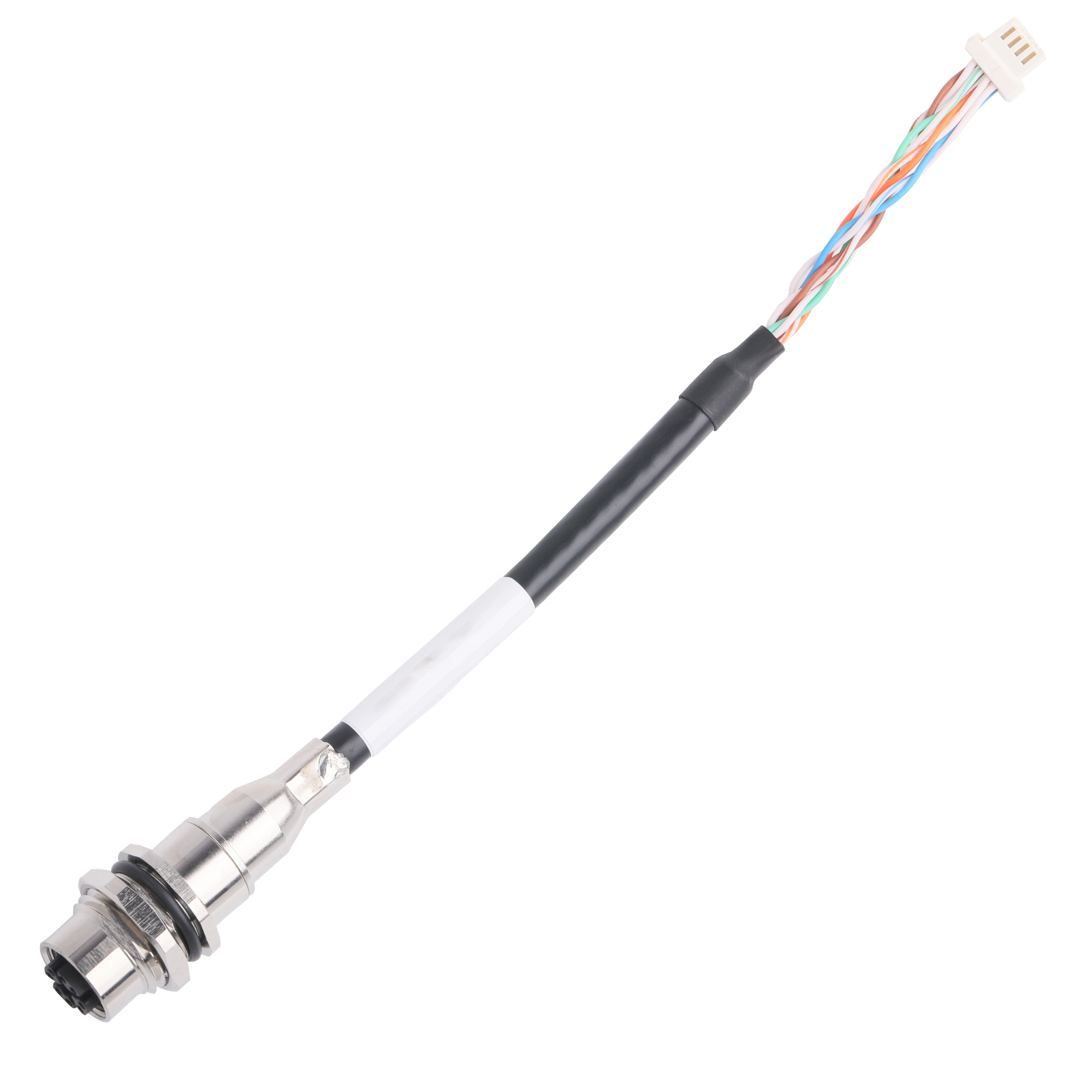 M12 1424135 Gold Plated Molex Ethernet Cable Assembly Crimp Terminal Clik Mate