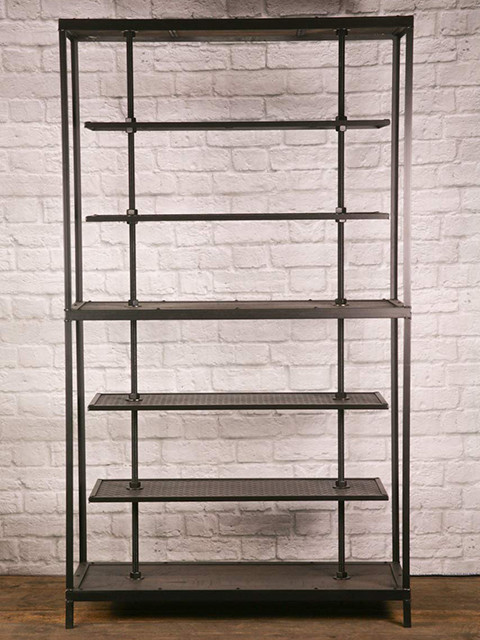 12ft W 84H Retail Gondola Units 15 Shelves Grocery Store Display Racks For Food Wine