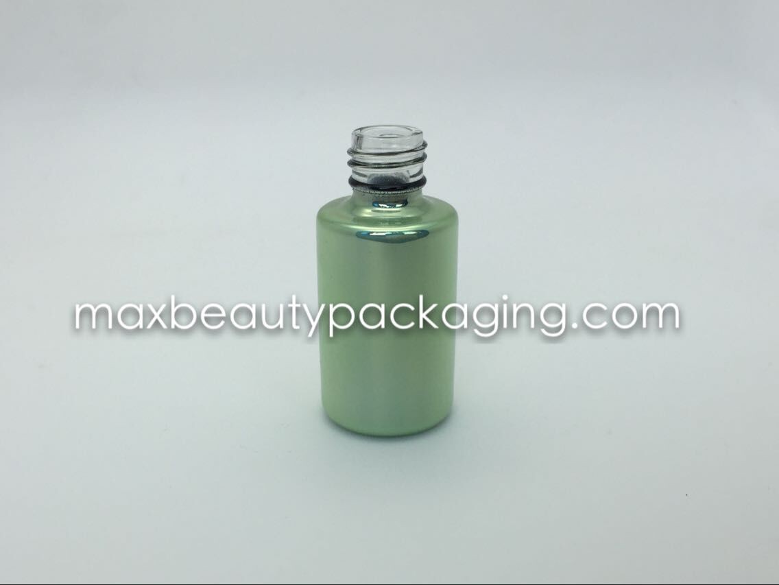 high quality thick and strong powder coating gel bottle uv metallic color finish gel bottle nail polish packaging