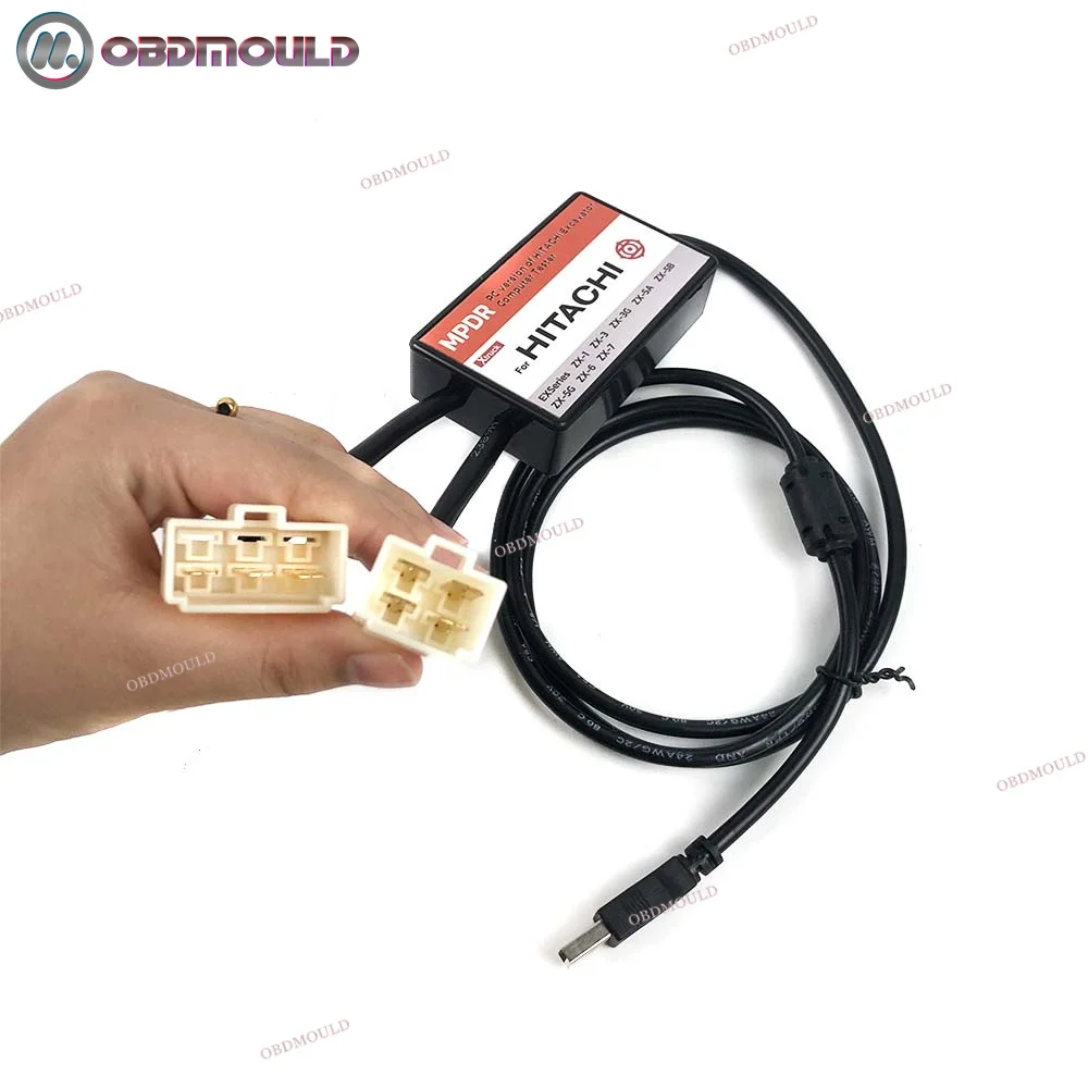 For Hitachi Dr.ZX Diagnostic USB 4Pin Cable and 6Pin Cont Connectors for Hitachi Diagnostic Scanner Excavator Diagnosis Tool