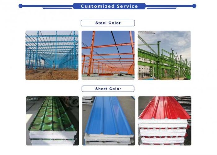 PVC Rainspout Reliable Steel Buildings , Customized Structural Steel Construction