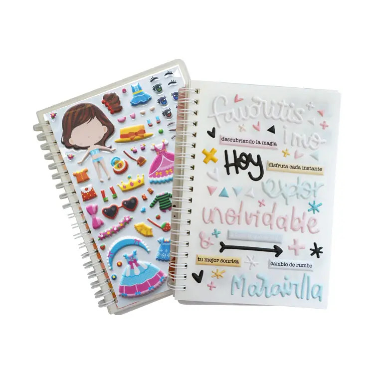 Decorative Kids Cute Pvc Vinyl Cartoon 3d Eva Foam Puffy Stickers For Scrapbooking