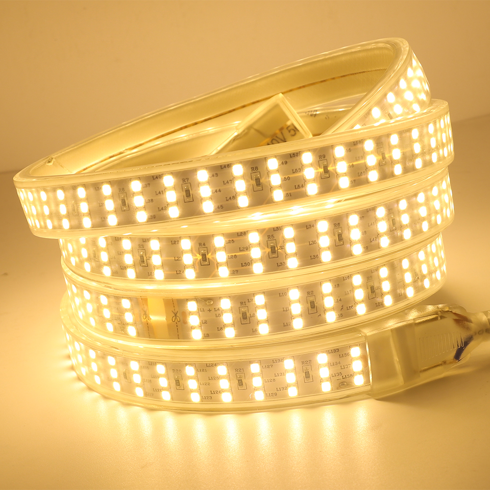 SMD 2835 Led Flexible Strip Lights , AC220V Led Waterproof Strip Lights