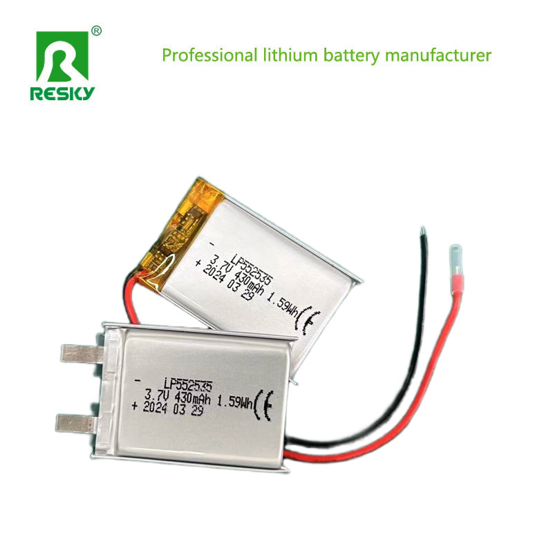 Customized Lipo Battery Cells 552535 3.7V 430mAh 400mAh Power