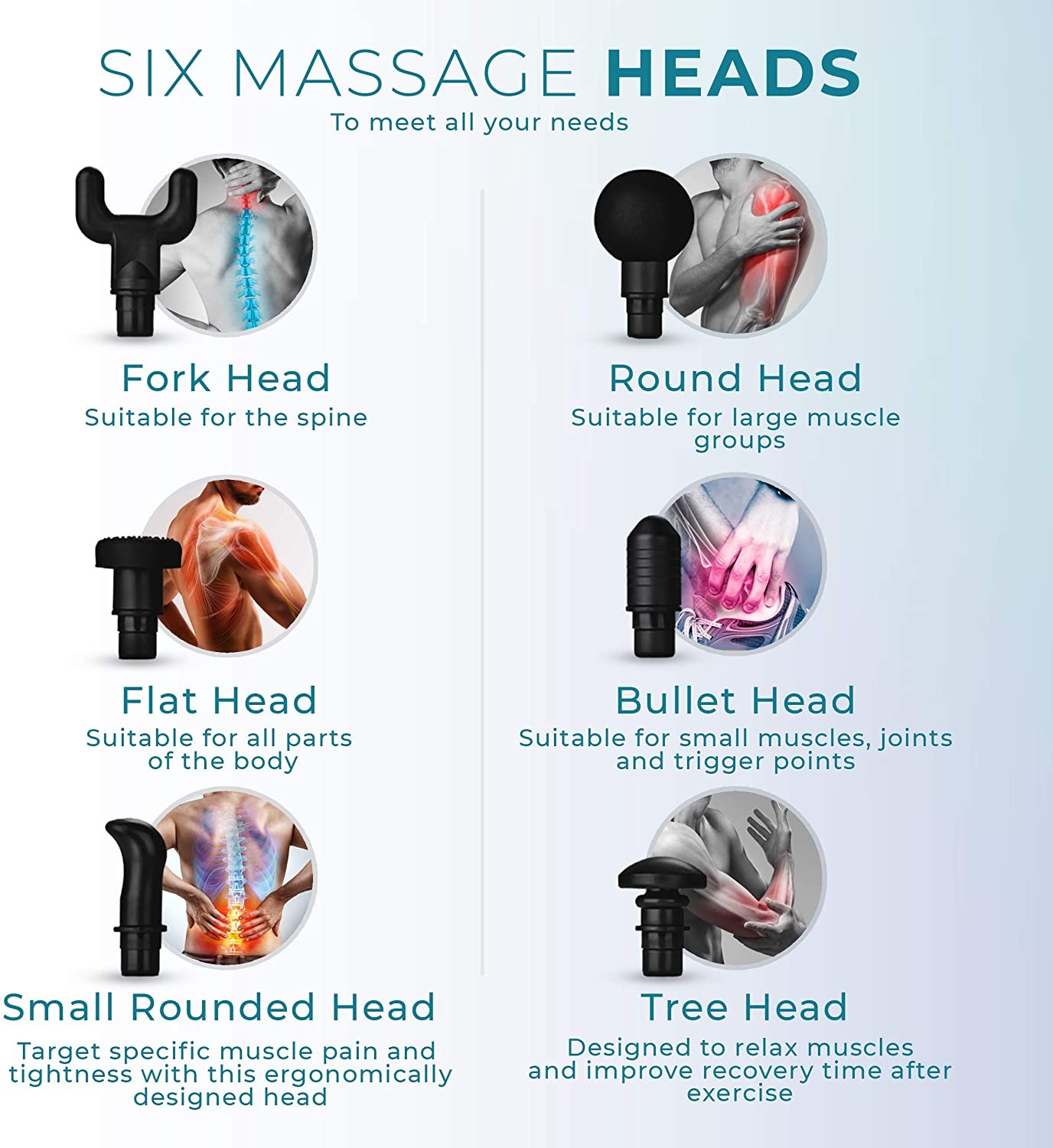 Fascia Sports Handheld Muscle Massager Recovery Muscle High Vibration 25.2V