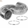 Buy cheap 100Mu 25MM Aluminium Foil Flexible Duct For Ventilation from wholesalers
