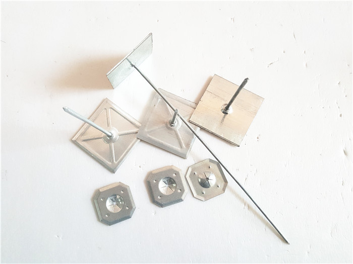 Square Self Locking Washer Solar Panel Bird Mesh Clips Matching J Nails
