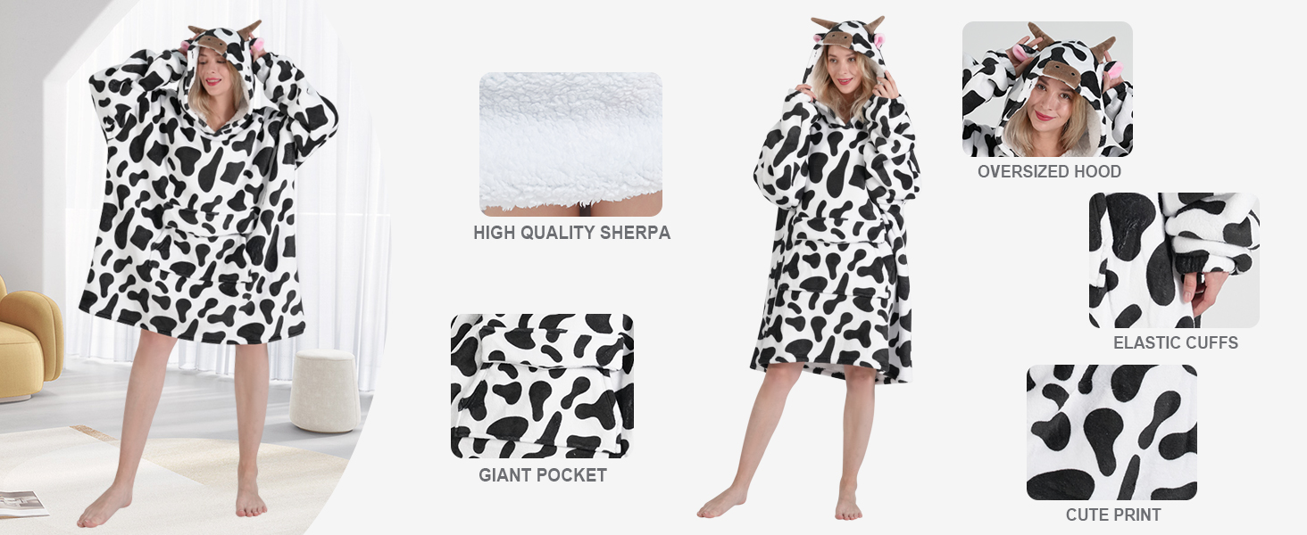 wearable blanket hoodie for adults