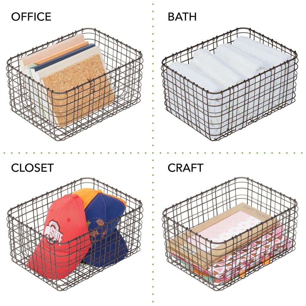 Stainless Steel Storage Woven Net Basket Rustic Style Tote Basket For Home Decor Customized Wire Mesh Basket