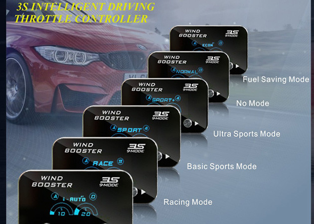 Windbooster 3S Electronic Car Throttle Controller Econ Mode Fuel Saving