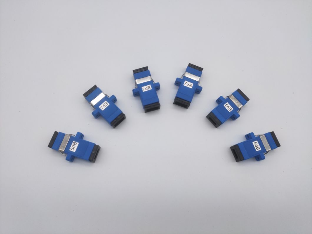 Wholesale Cheap Price Sc Upc Flange Singlemode Fiber Optic Attenuator 1-30dB Optional for FTTH Communication