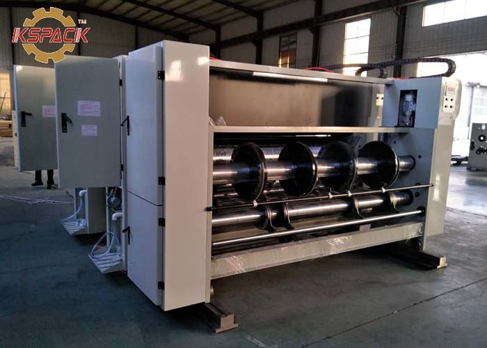 Chain Feed Corrugated Box Printing Machine 3 Color Slotter 900 * 2000
