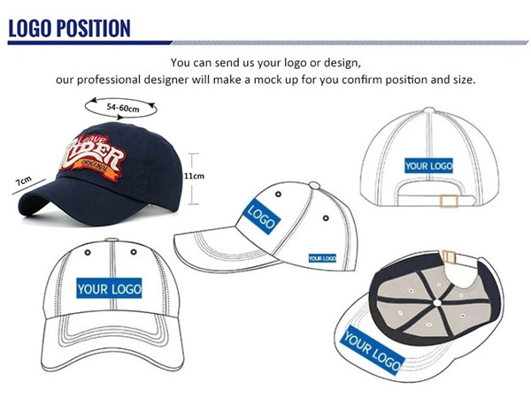 Ace 6 Panel Baseball Hat Custom 3d Embroidery Logo Cotton Dad Cap