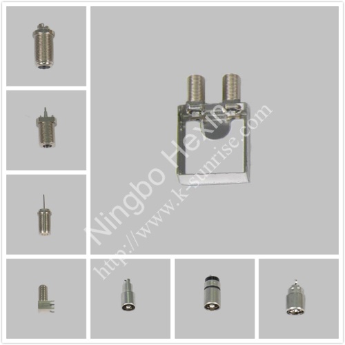 rf connector with shield case 