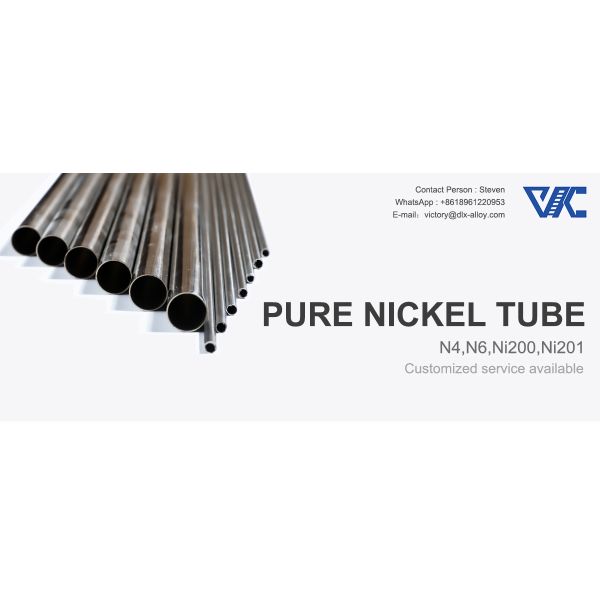 Hot Selling N4 N6 99.9% Seamless Pure Nickel Tube For Process Caustic Soda