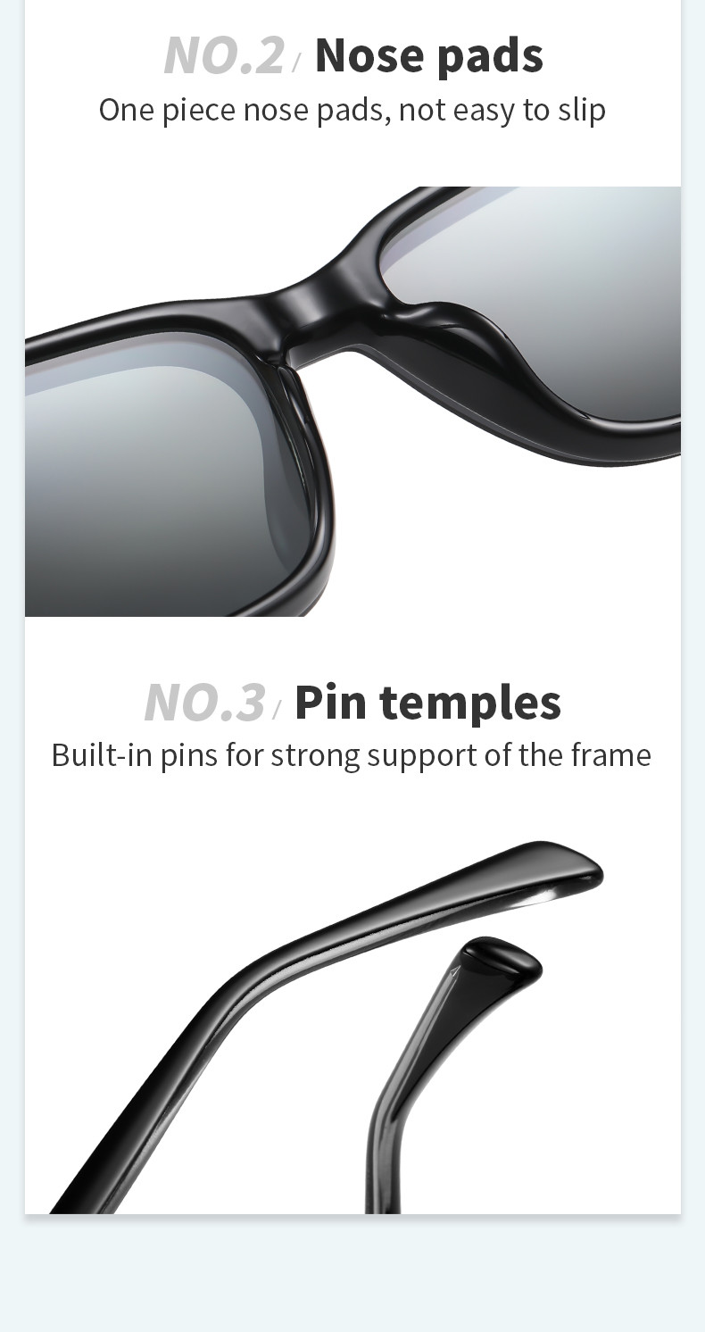 Absorbing Polarized Magnetic Sunglasses Two Lenses Square Men'S Myopia