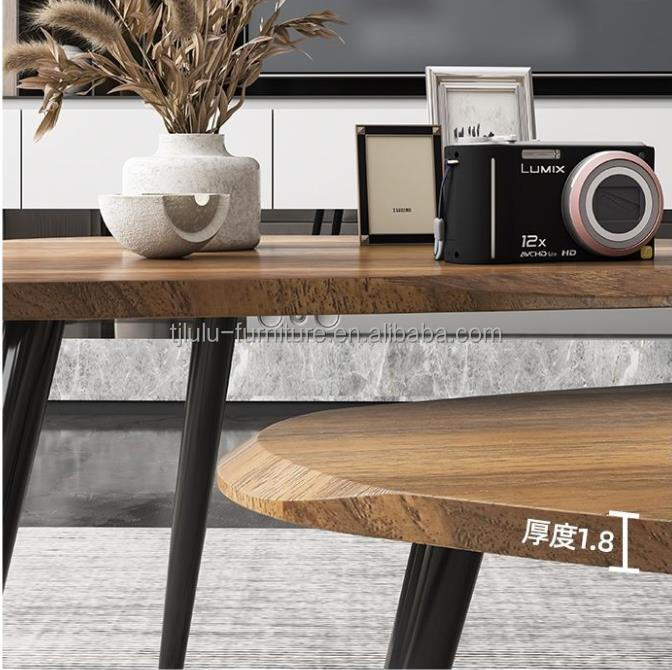 Nordic Modern Wooden Coffee Table for Small Living Room Furniture Functional and Durable