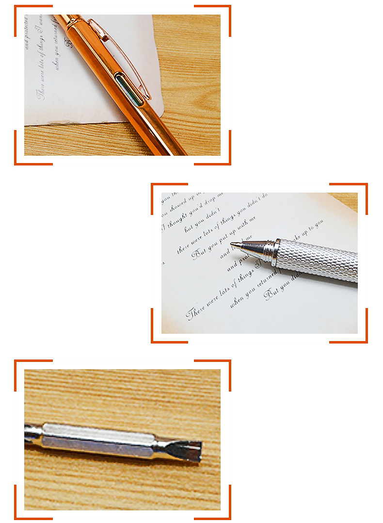 Personalized Custom Plastic 6 in 1 Tool Pen with Ruler Level and Two-Head Screwdriver